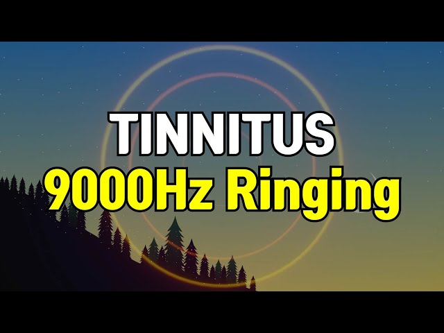 9kHz Tinnitus Ringing Sound - 9000Hz Pure Tone, Sine Wave
