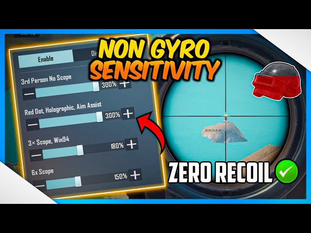ZERO RECOIL SENSITIVITY & SETTINGS FOR NON GYRO PLAYERS | PUBG MOBILE/BGMI