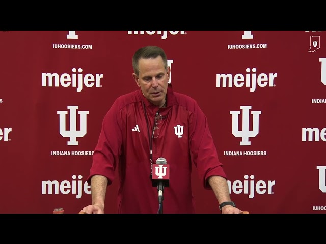 IU football coach Curt Cignetti after the 2024 spring game