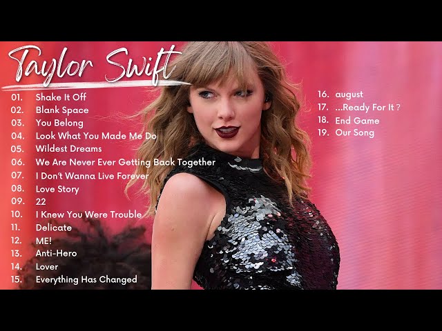 Taylor Swift Best Songs Playlist ～テイラー・スウィフト BEST ソングメドレー～