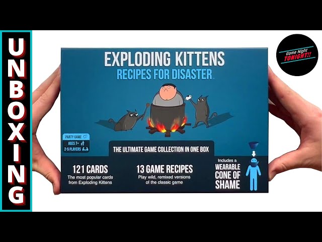Game Unboxing  // Exploding Kittens: Recipes For Disaster