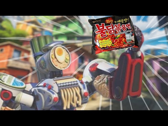 BASTION Shares RAMEN With The Enemy Team - Overwatch 2
