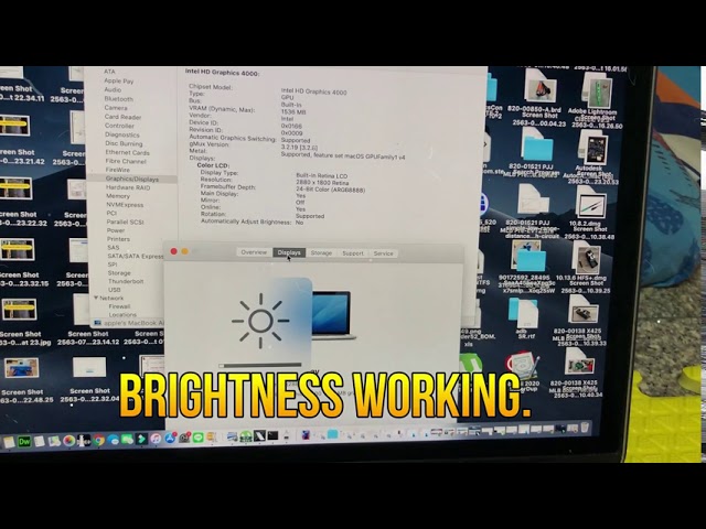 Bypass-Disable การ์ดจอ Macbook Pro Retina 15 2012 A1398 820-3332 ปรับแสงสมบูรณ์แบบ OSX 10.14 ราคาถูก