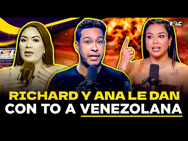 RICHARD HERNANDEZ Y ANA KARINA LE DAN CON TO A PRESENTADORA VENEZOLANA QUE SUJETO PUSO EN PUESTO!