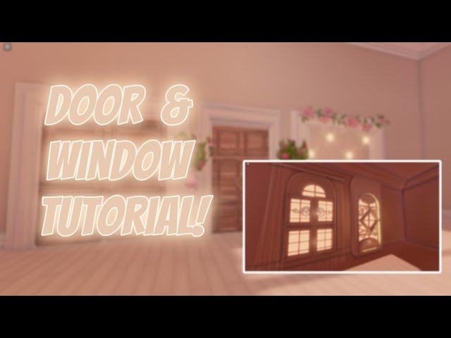 Making Custom Doors & Windows In Royale High // Dorm Tutorial // Royale High // RH3