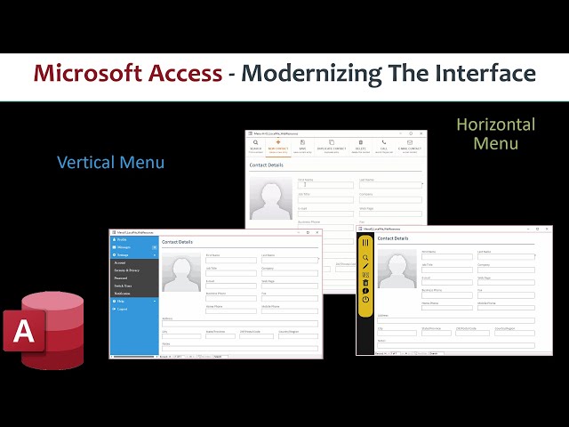 Microsoft Access - Modernizing The Interface