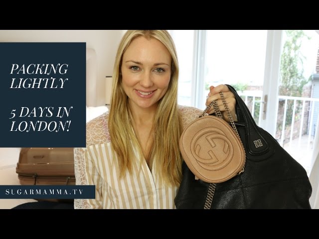 How To Pack Lightly - Inside My Suitcase 5 Days In London Wardrobe || SugarMamma.TV