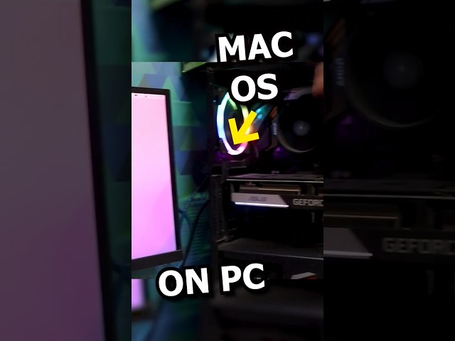 Run Mac os On Windows Computer! Secret #shorts