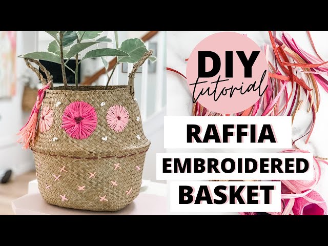 How to Embroider a Basket with Raffia | by Michele Baratta