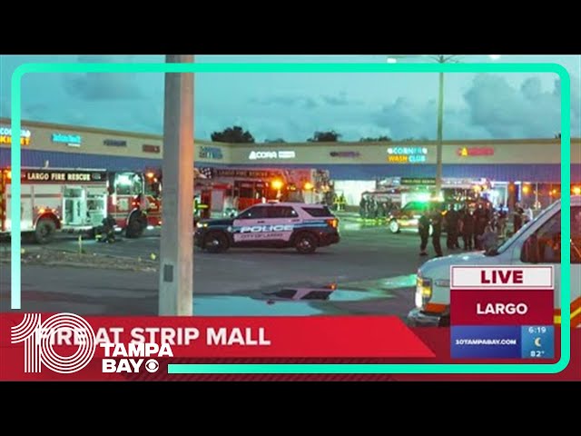 Multiple fire and rescue crews on scene at strip mall in Largo