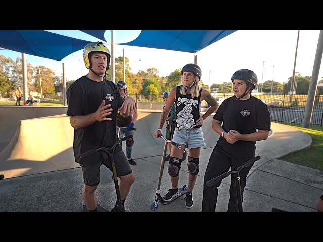 Ryan Williams vs 2 Girl Pro Scooter Riders | GAME OF SCOOT