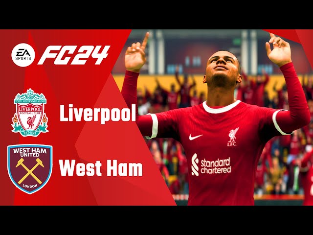 PS5 FC 24 Liverpool vs West Ham | Premier League