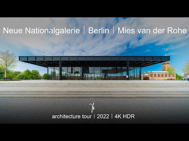 Neue Nationalgalerie | Berlin | Mies van der Rohe | Modern architecture tour - walking tour | 4K HDR