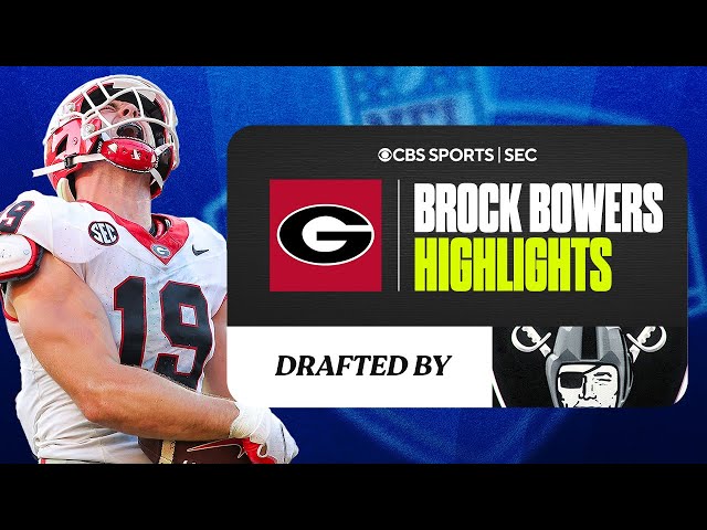 Brock Bowers Georgia Highlights | No. 13 Overall to Raiders | CBS Sports