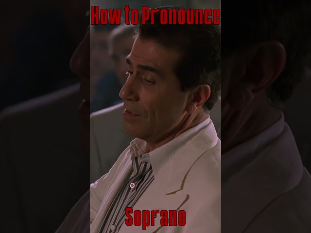 How to Pronounce SOPRANO