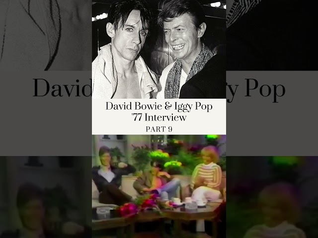 Rock Icons: David Bowie & Iggy Pop Interview- Part 9 #davidbowie #iggypop #shorts #shortsvideo