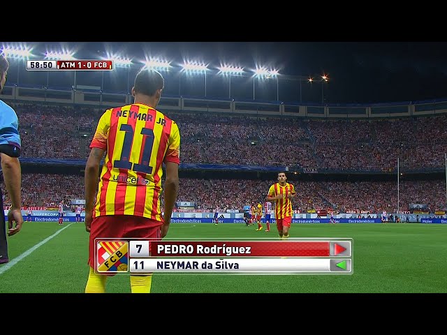 THE DAY NEYMAR SUBSTITUTED AND CHANGED THE GAME FOR BARCELONA!