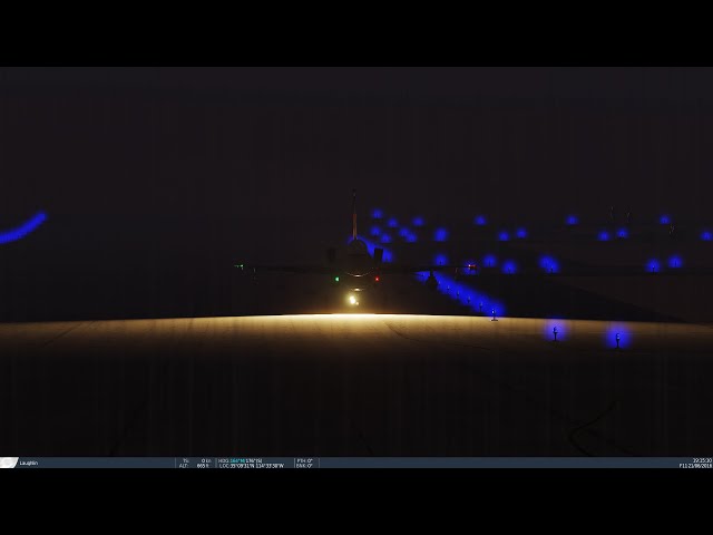 F-16C night thunderstorm takeoff & landing (Dcs_Gaming)