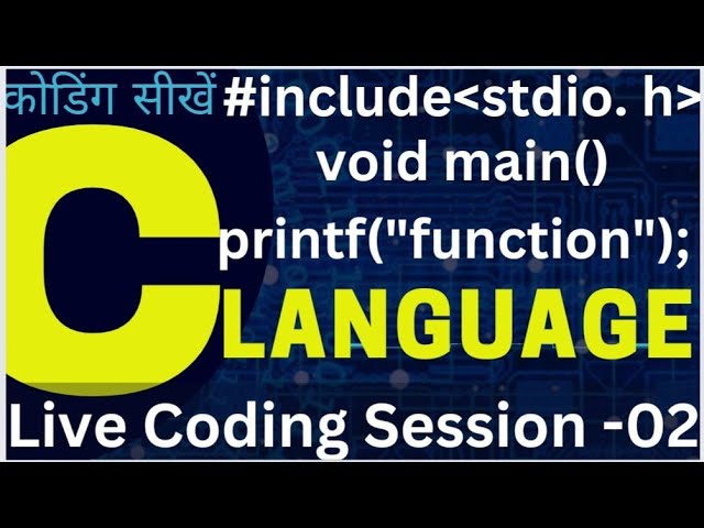 C Language Programming Live Coding -2