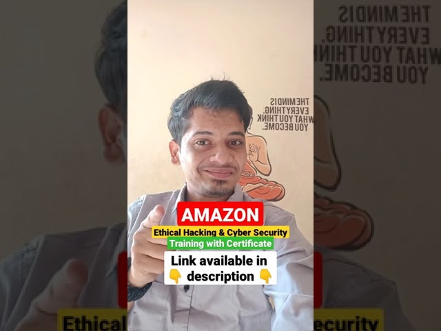 Ethical Hacking & Cyber Security course with Certification | Amazon Free course - The Mohit Chouhan