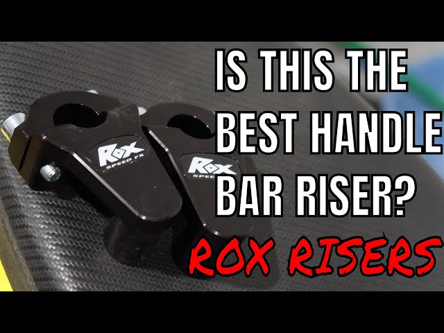 Rox Handlebar Risers on a DRZ400 | handlebar riser installation and review
