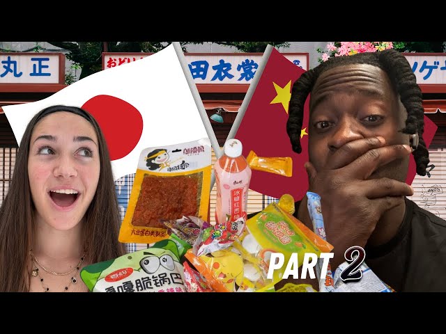 SPANIARDS Trying JAPANESE/CHINESES  SNACKS For The FIRST TIME (Part 2 of 2)