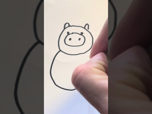 Draw a Peppa pig in an easy way#viral  #shortvideo  #drawing  #funny  #art  #foryou  #trend