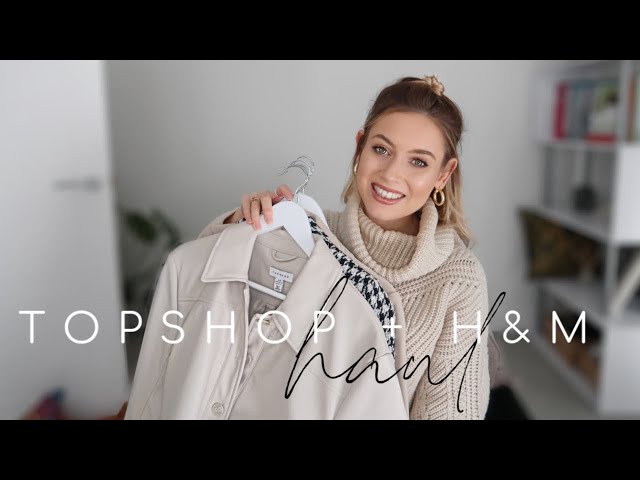 SPRING H&M + TOPSHOP TRY ON HAUL | What's new in Topshop and H&M? Styling ideas and inspo!