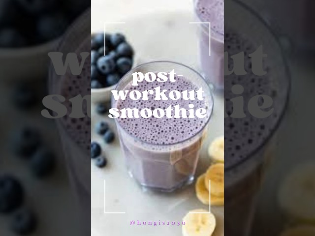 Healthy Homemade Smoothie Recipes 🫐🍌  It keeps you full to power through the day! Energy up 🔥