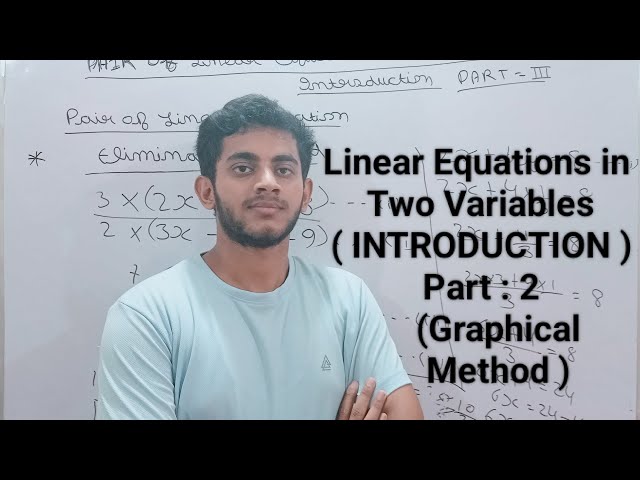 👉Class -10th,Maths Ch - 3,(Graphical Method) INTRODUCTION Pair of linear equations |HBSE|CBSE|NCERT👈