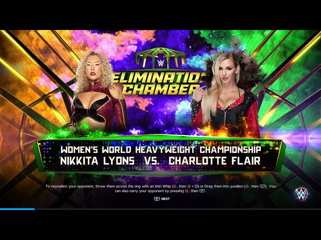 WWE 2k23 Universe Mode: Elimination Chamber: Women's World Championship #wwe2k23gameplay