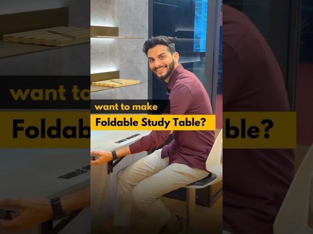 Interior design: DIY Folding Study Table 🛠️📚by #houmeindia