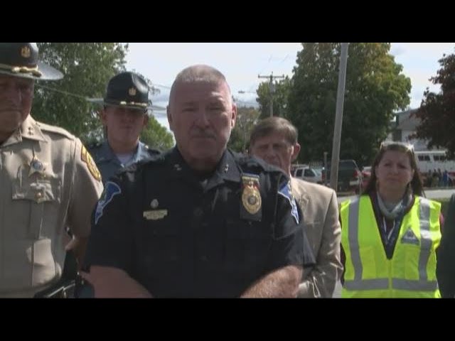 Farmington, Maine explosion news conference: Police Chief Jack Peck