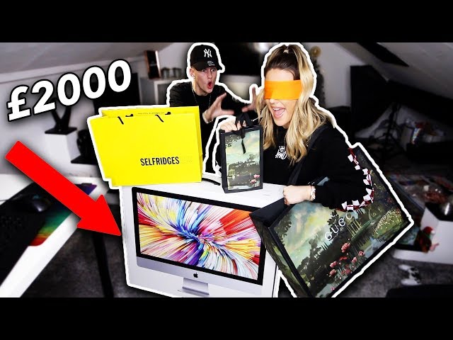 Buying Everything MY GIRLFRIEND Touches BLINDFOLDED! *GONE TOO FAR*