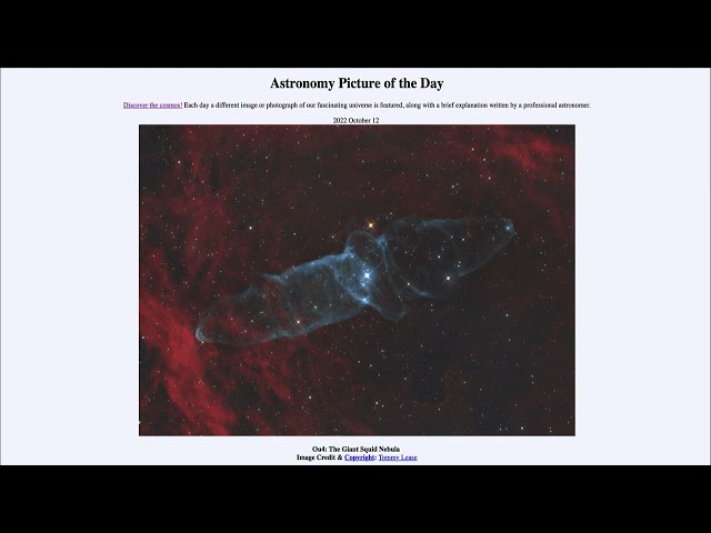 2022 October 12 - Ou4: The Giant Squid Nebula