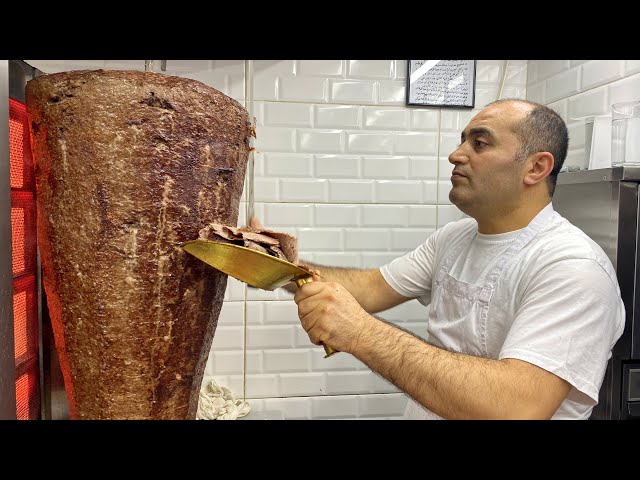 The Most Famous Doner Kebab in Istanbul - People Line Up For This Street Food