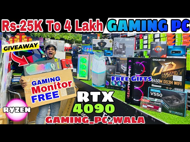 RS-25K TO 4 LAKH Gaming Pc Build | Ryzen 5 | Gaming Pc Wala | Gaming pc Nehru Place Computer Market