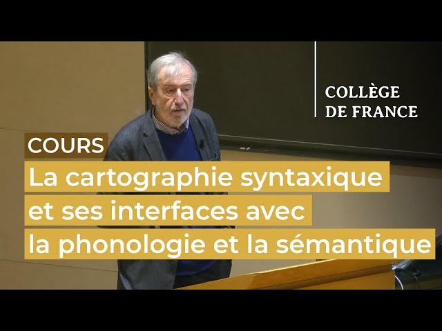 La cartographie syntaxique et ses interfaces avec la phonologie... (4) - Luigi Rizzi (2023-2024)