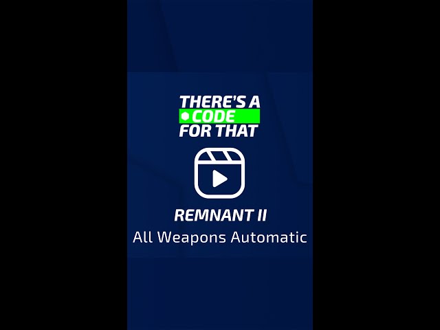 ALL weapons can be automatic in REMNANT II