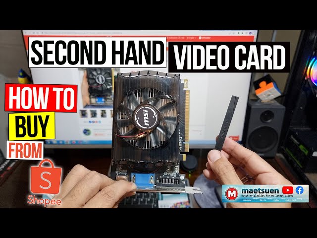 Second hand Video Card used GPU from Shopee