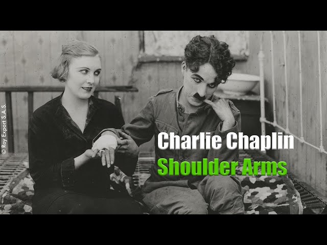 Charlie Chaplin and Edna Purviance - Shoulder Arms clip