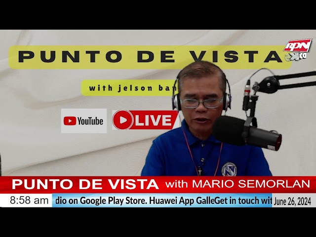 PUNTO DE VISTA with JELSON BANGOY @ RPN DXKS Surigao | JUNE 26, 2024 Hotline: 09472569351