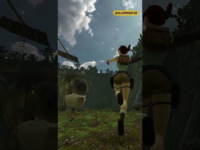 Tomb Raider Remastered vs. Original Graphics #shorts