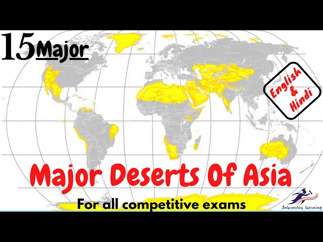 Major Deserts Of Asia [English & Hindi]