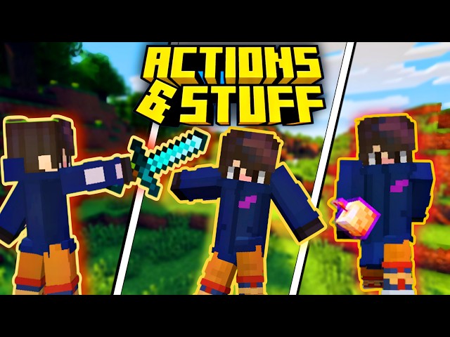 The Best Animation Pack for Your Minecraft Bedrock 1.21 - Action & Stuff