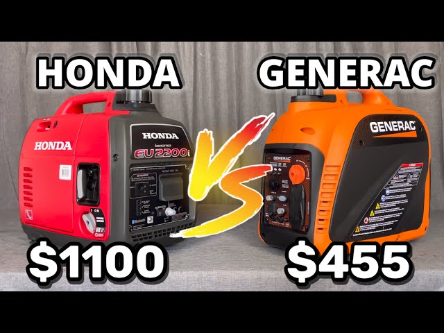 Honda vs Generac Honda eu2200i vs Generac gp2200i Full Test!! Best generator