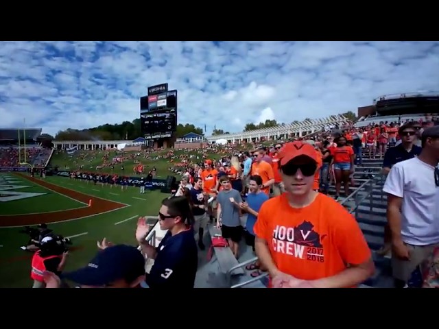 Virginia: Fans React To A Touchdown In Virtual Reality