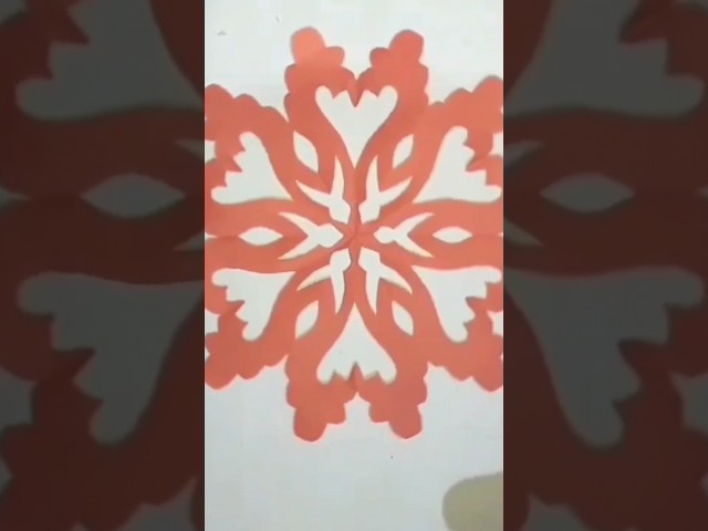 #youtubeshorts make snow flakes design hand made art crafts paper toys  new ideas by fida Hussain
