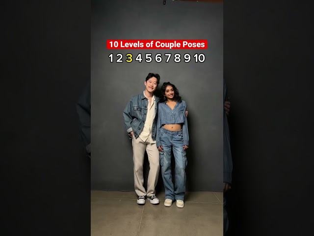 10 different levels of couple poses