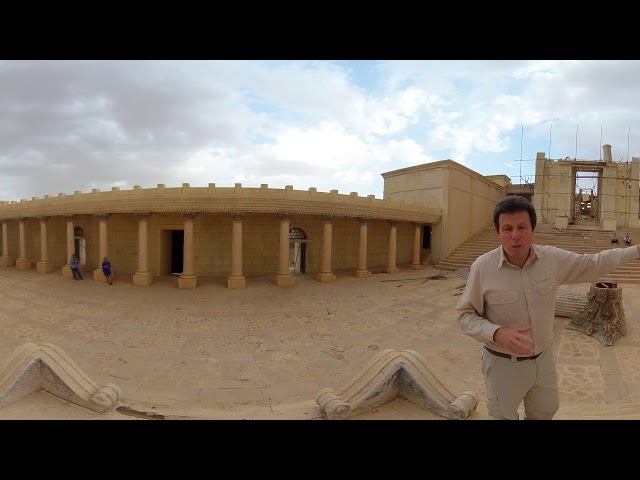 360VR - Gary Kent in desolate Jerusalem Temple, after the Babylonian attac